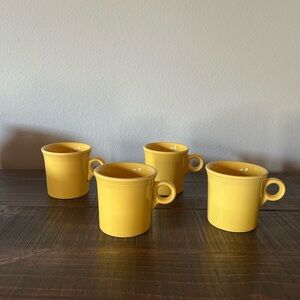 Fiesta Yellow Mugs Set